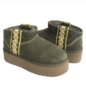Classic Ultra Mini Braid Platform sage green size
